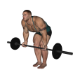 Reverse Row - Bent Over Barbell Narrow Stance